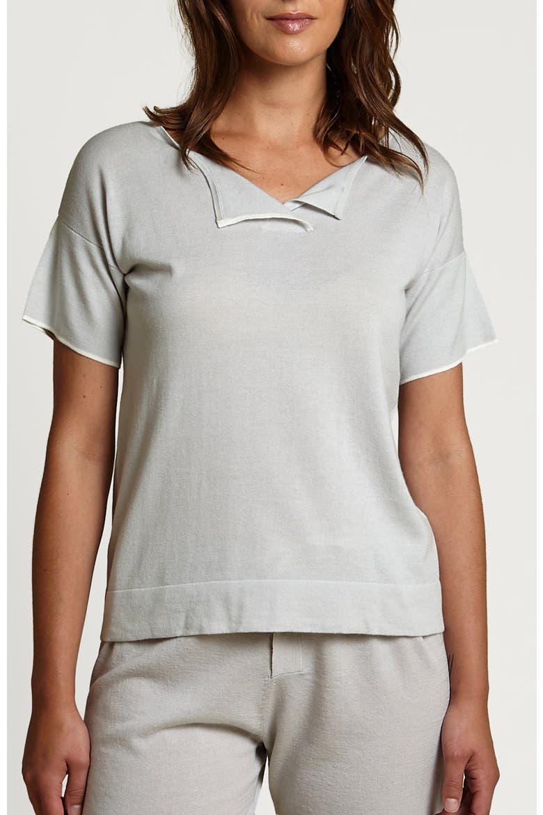 Split Neck Tee, Main, color, Mist