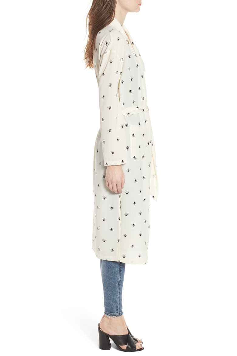 Print Duster, Alternate, color, IVORY SKETCH DIAMOND SPACED