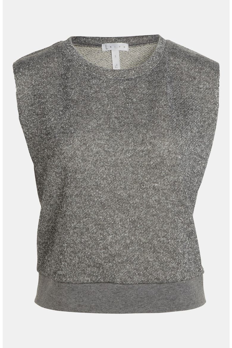 Foil Muscle Sweatshirt, Main, color, CLOUDY
