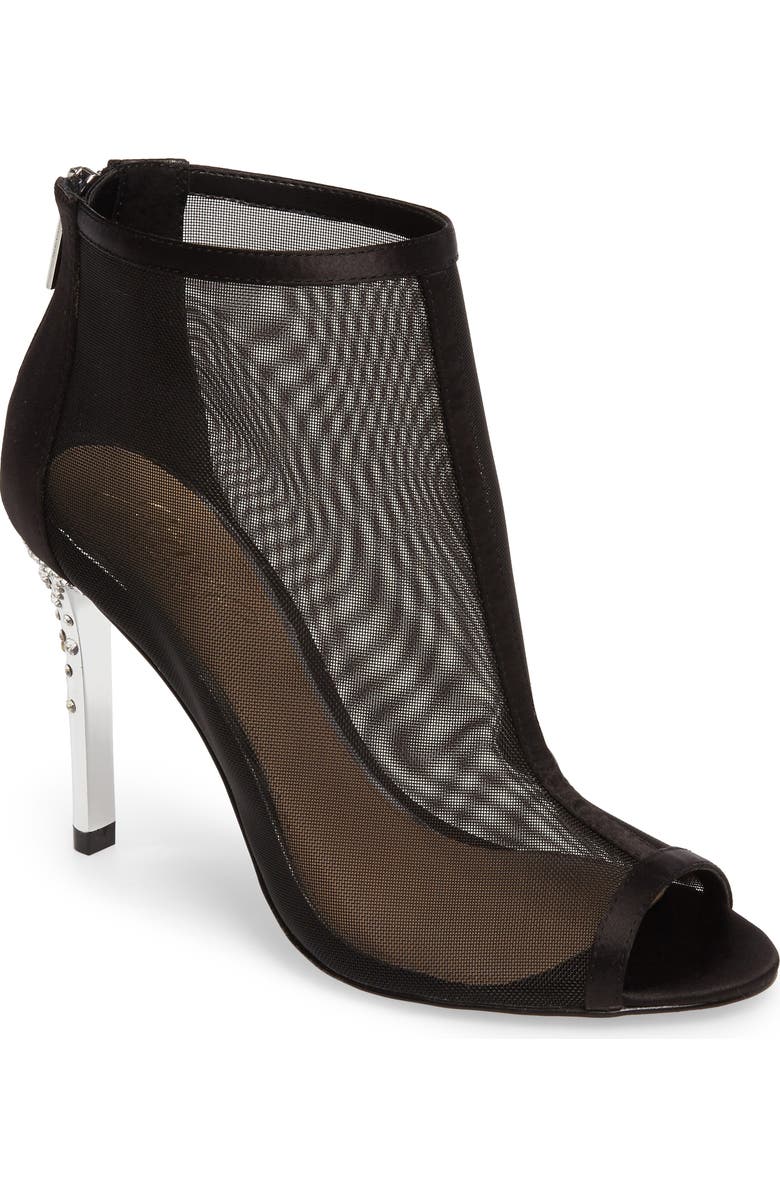 Jewel Badgley Mischka Anastasia Embellished Mesh Pump, Main, color,