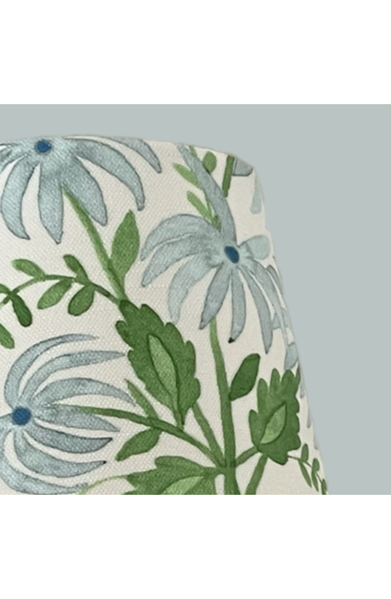 Winterborne Decor Blue Floral Sconce Shade in Pearl's Bouquet, Alternate, color, Blue