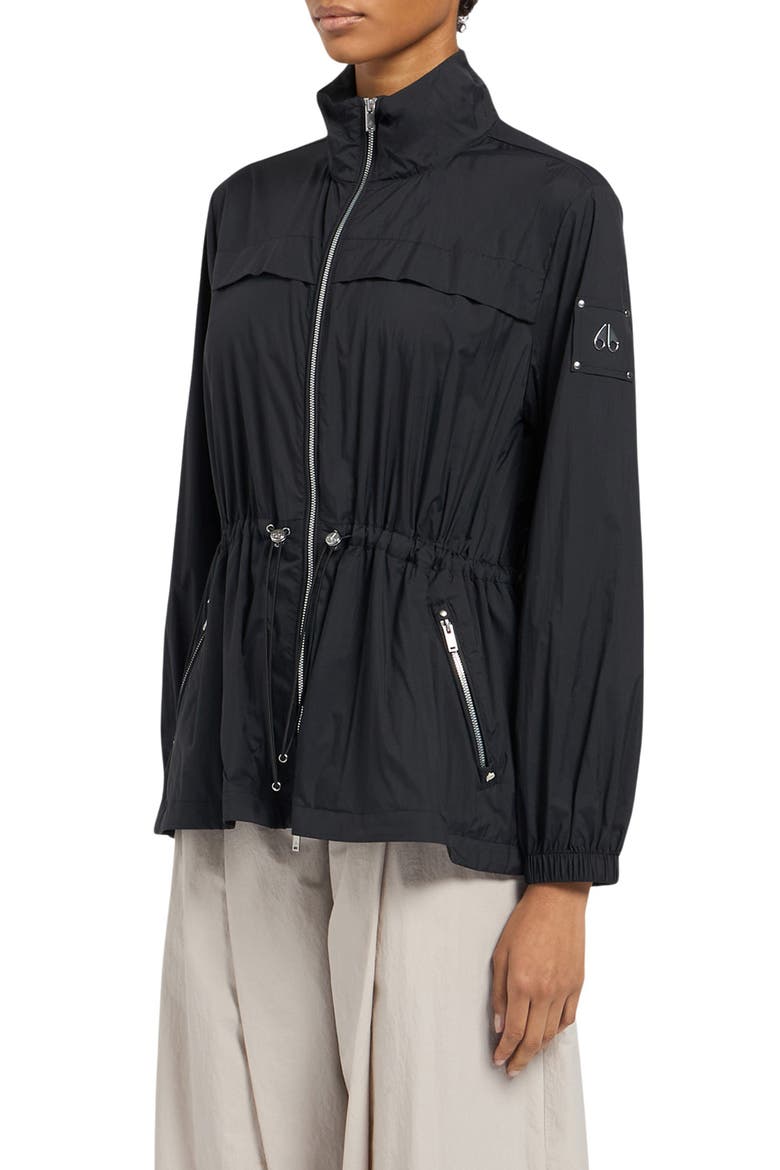 Labelle Water Repellent Ripstop Jacket, Alternate, color, BLACK
