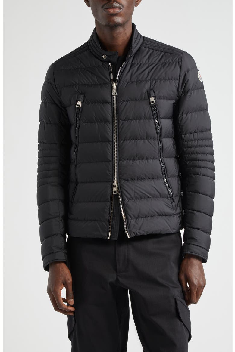 Amiot Water Repellent Down Puffer Jacket, Main, color, BLACK