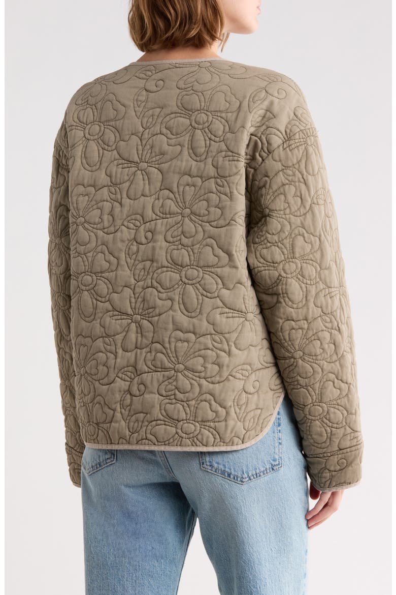 Quilted Cotton Jacket, Alternate, color, OLIVE
