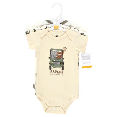 Hudson Baby Soft Cotton Bodysuit Triple Pack