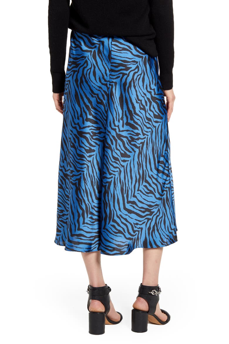 Davis Leopard Print Midi Skirt, Alternate, color, SAPPHIRE