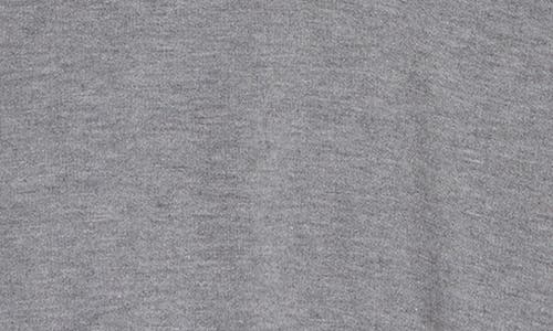 Go Couture V-neck Long Sleeve Sweater Dress In Heather Grey
