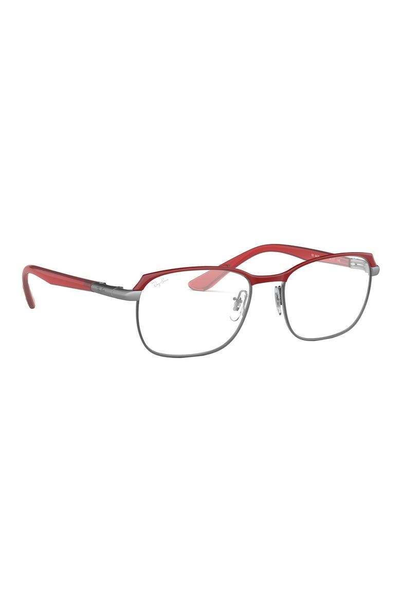 RX6420 52mm Rectangular Optical Glasses, Alternate, color, BORDEAUX