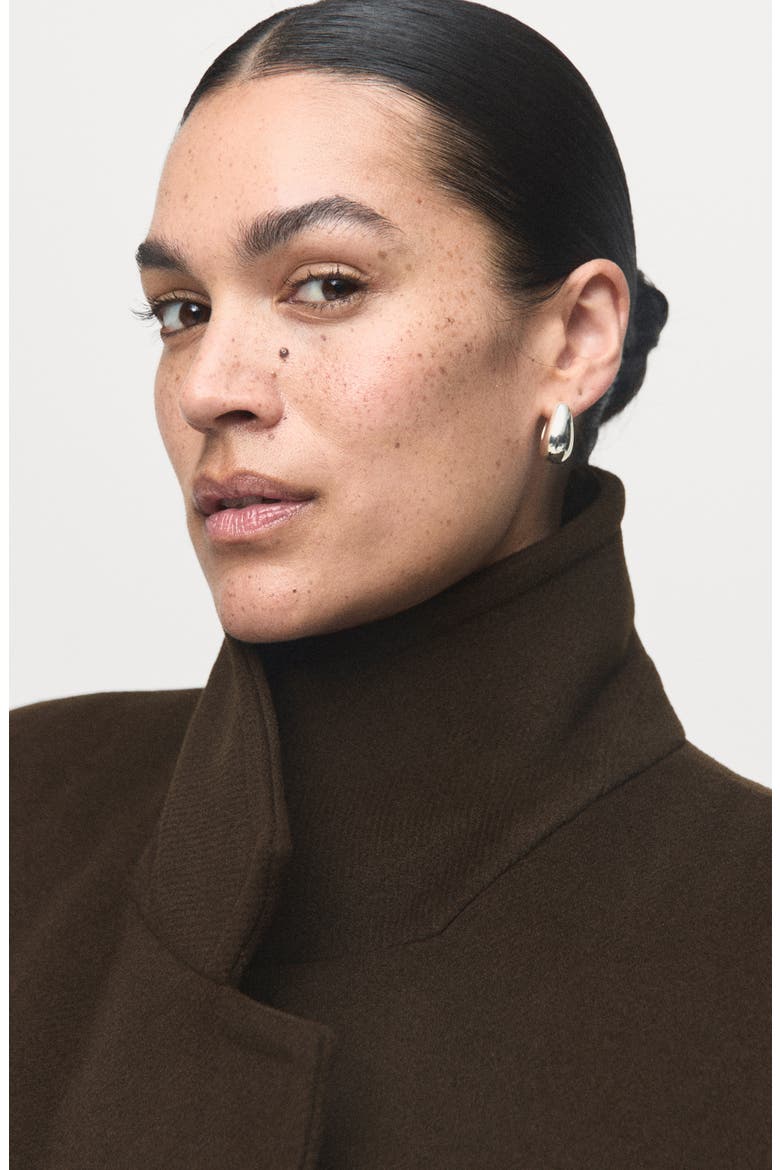 Double Breasted Coat, Alternate, color, KHAKI BROWN