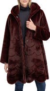 Lyla Grant Fur-Free Mink (Faux Fur) Reversible Coat, Hood