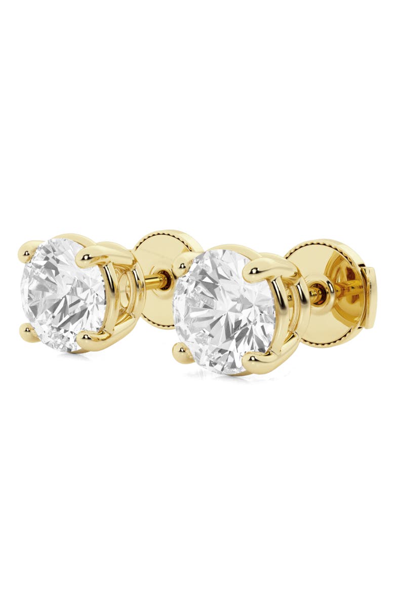 Badgley Mischka Collection Round Cut Lab Created Diamond Stud Earrings - 0.5ctw, Alternate, color, 0.5 Ctw Yellow Gold