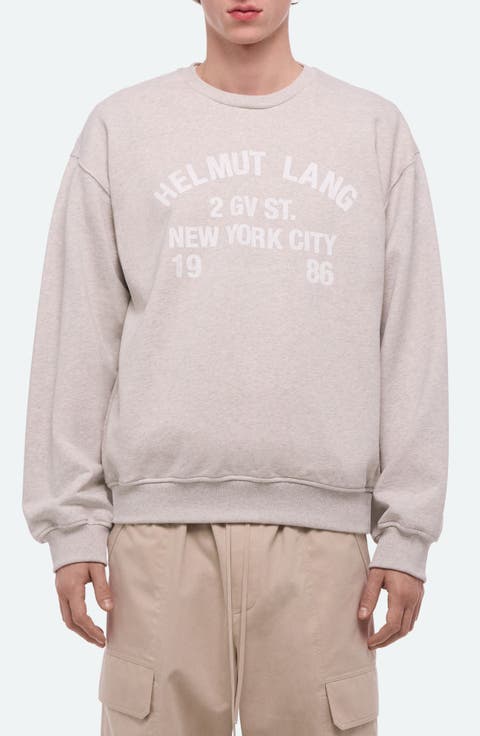 Varsity Cotton French Terry Crewneck Sweatshirt