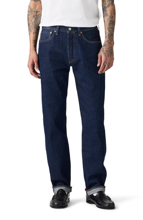 501® Original Straight Leg Jeans (New Selvedge Rinse 1)