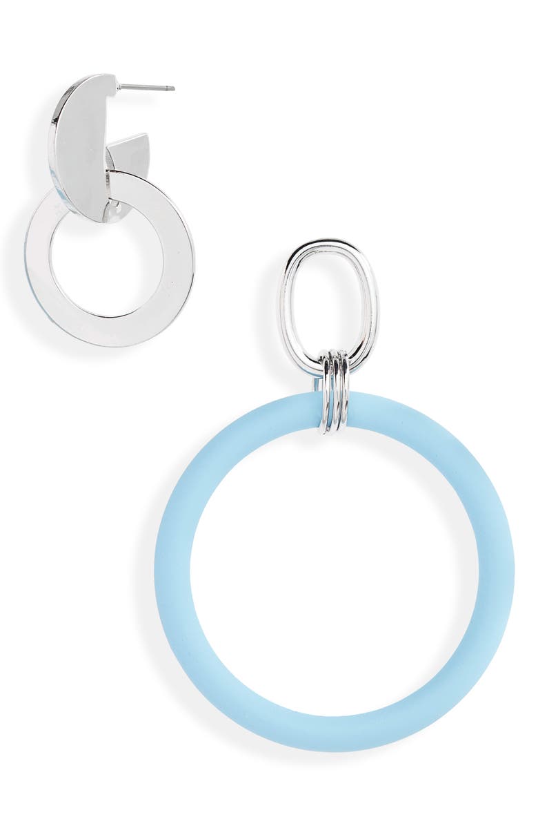 Topshop Mismatched Hoop Earrings, Main, color,