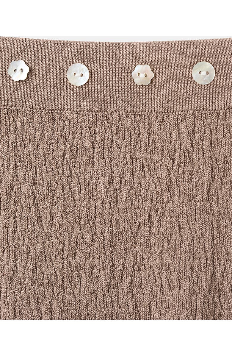 MANGO Button Detail Side Slit Maxi Skirt, Alternate, color, Medium Brown