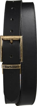 Barbour Tartan Leather Belt