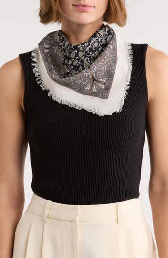 Paisley Cotton Square Scarf