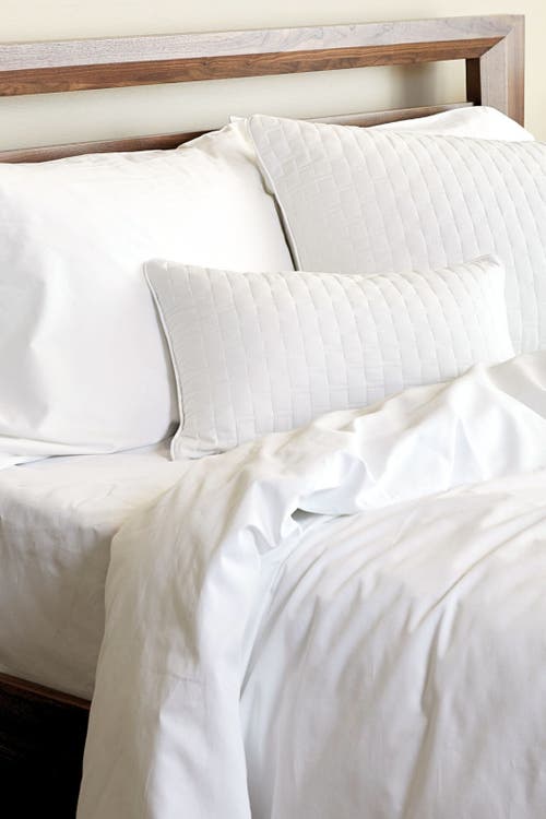 Bedvoyage Melange Viscose Cotton Blend Breathable Duvet Cover In Snow