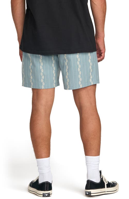 Billabong Mario Cotton Drawstring Shorts In Blue