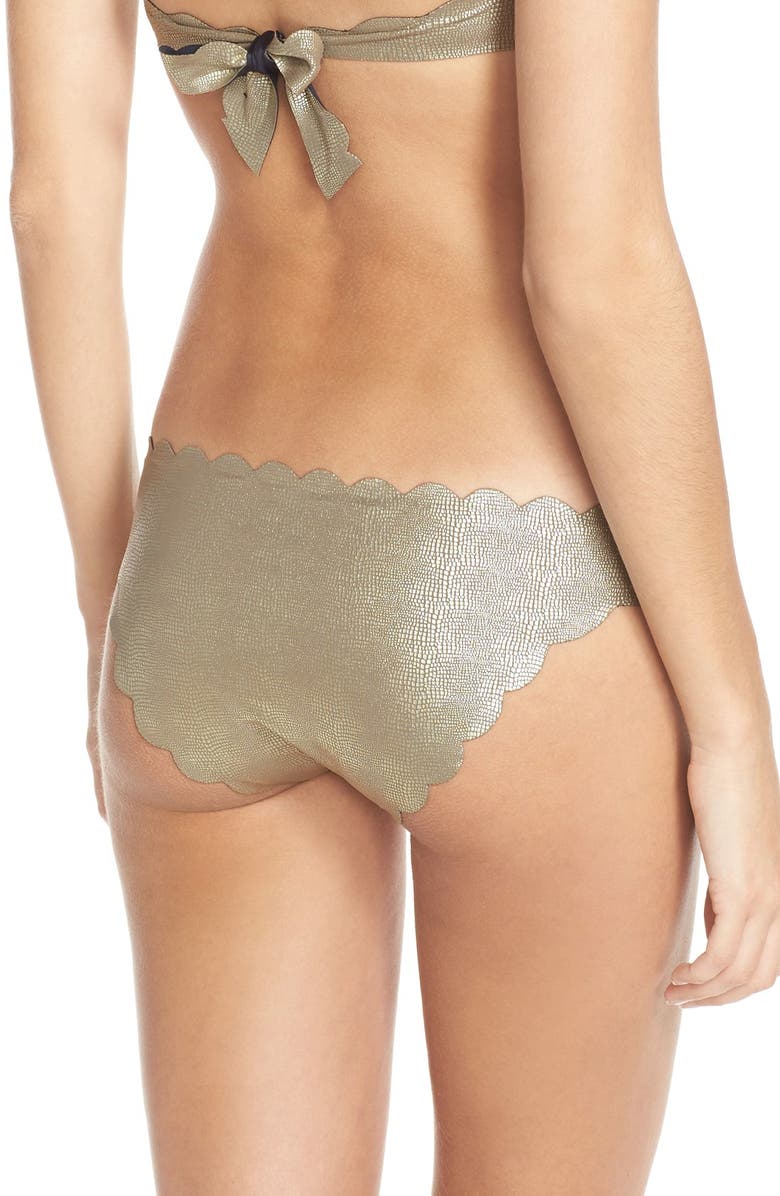 PilyQ Reversible Scalloped Bikini Top, Alternate, color, 