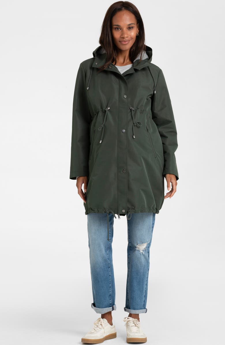 Seraphine Showerproof Maternity & Babywearing Parka, Alternate, color, 