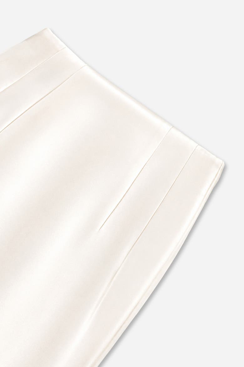 Pleat Detail Pencil Skirt, Alternate, color, Ivory