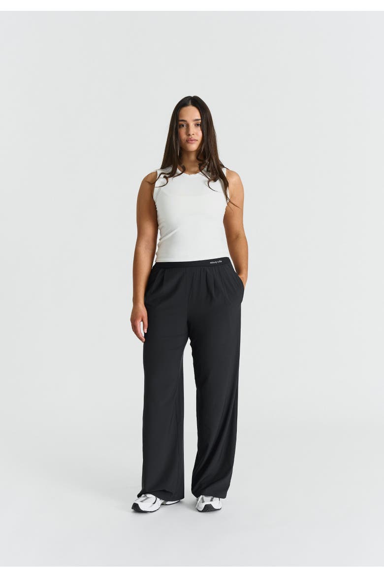 Softflow Wide Leg Pants, Alternate, color, Black