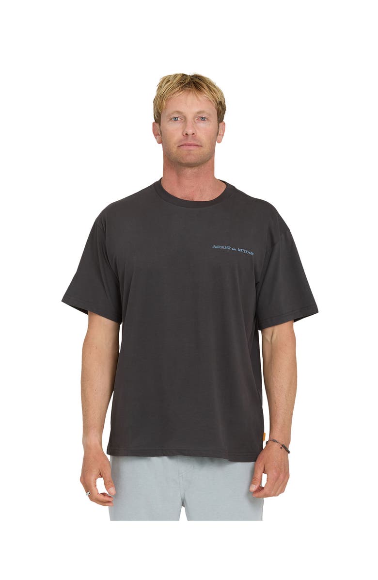 Quiksilver Waterman Angler Short Sleeve Shirt, Main, color, Phantom