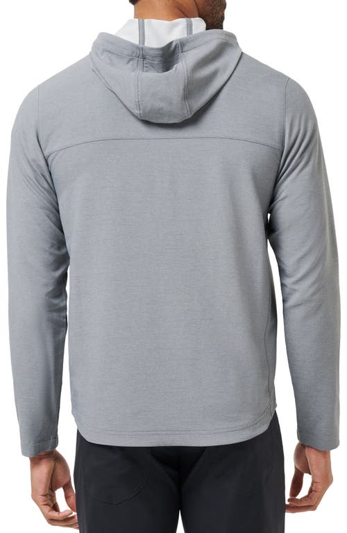 Travismathew Valley View Quarter Zip Hoodie In Gray