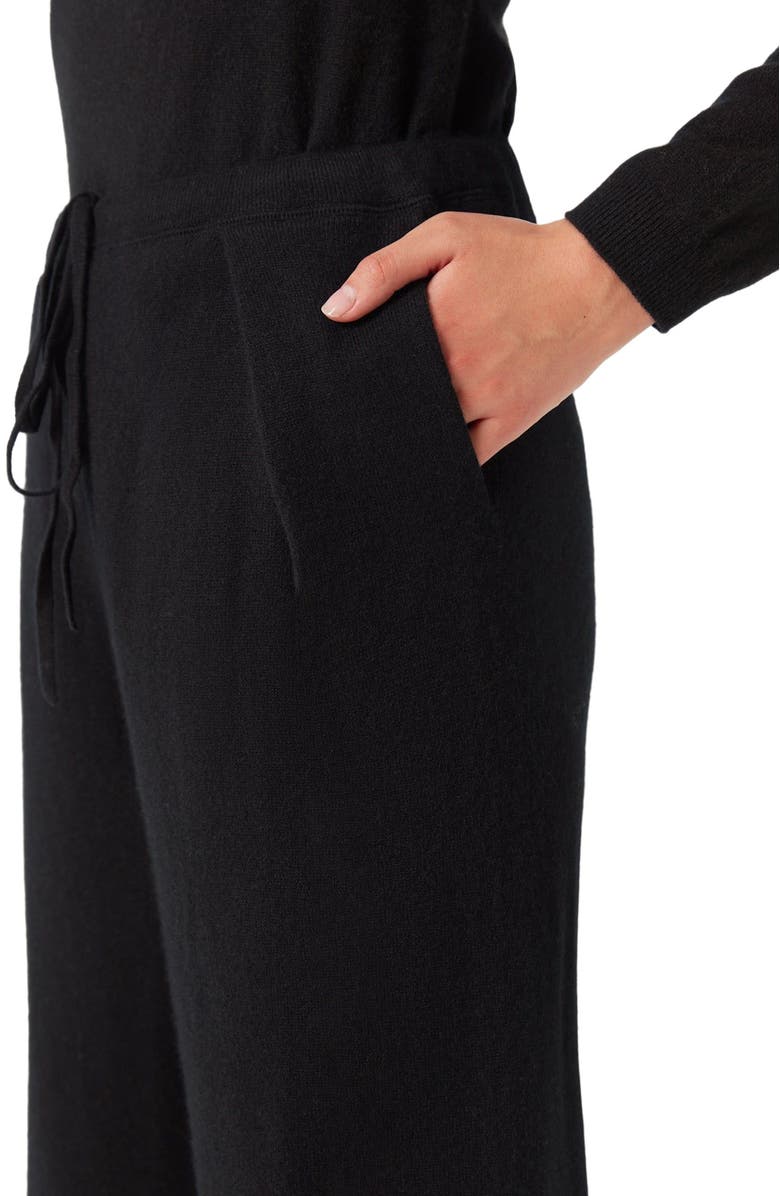 GOBI Mongolian Cashmere Tapered Jogger, Alternate, color, Black