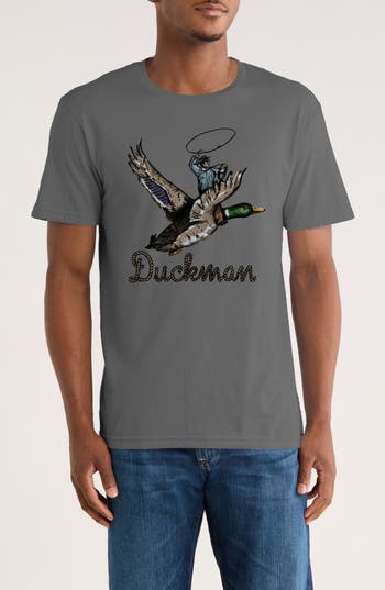 Monster Digital Riley Green Duckman Graphic T-shirt In Gray