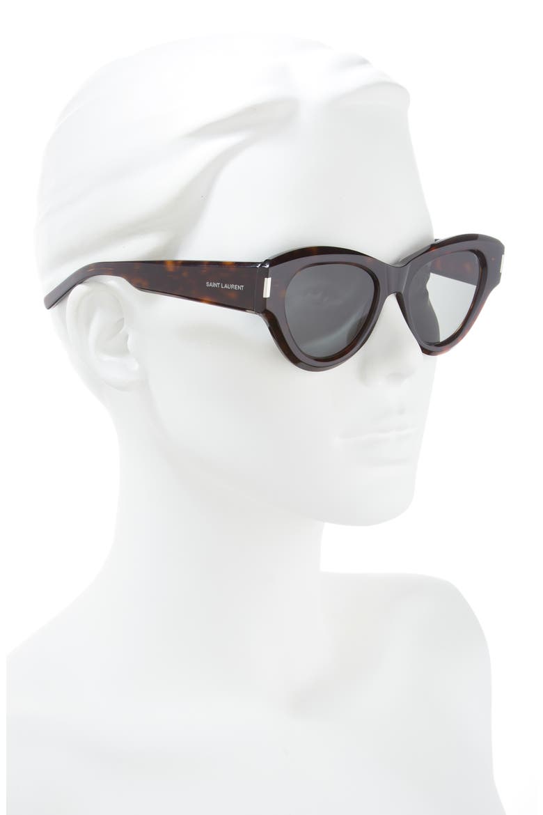 51mm Cat Eye Sunglasses, Alternate, color, HAVANA HAVANA GREY