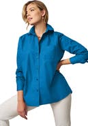 Jessica London Stretch Cotton Oversized Poplin Shirt