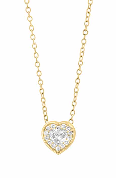 EFFY Lab-Grown Diamond Heart Pendant Necklace