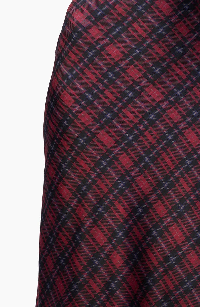 CAMI NYC Aviva Plaid Stretch Silk Maxi Skirt, Alternate, color, Tartan