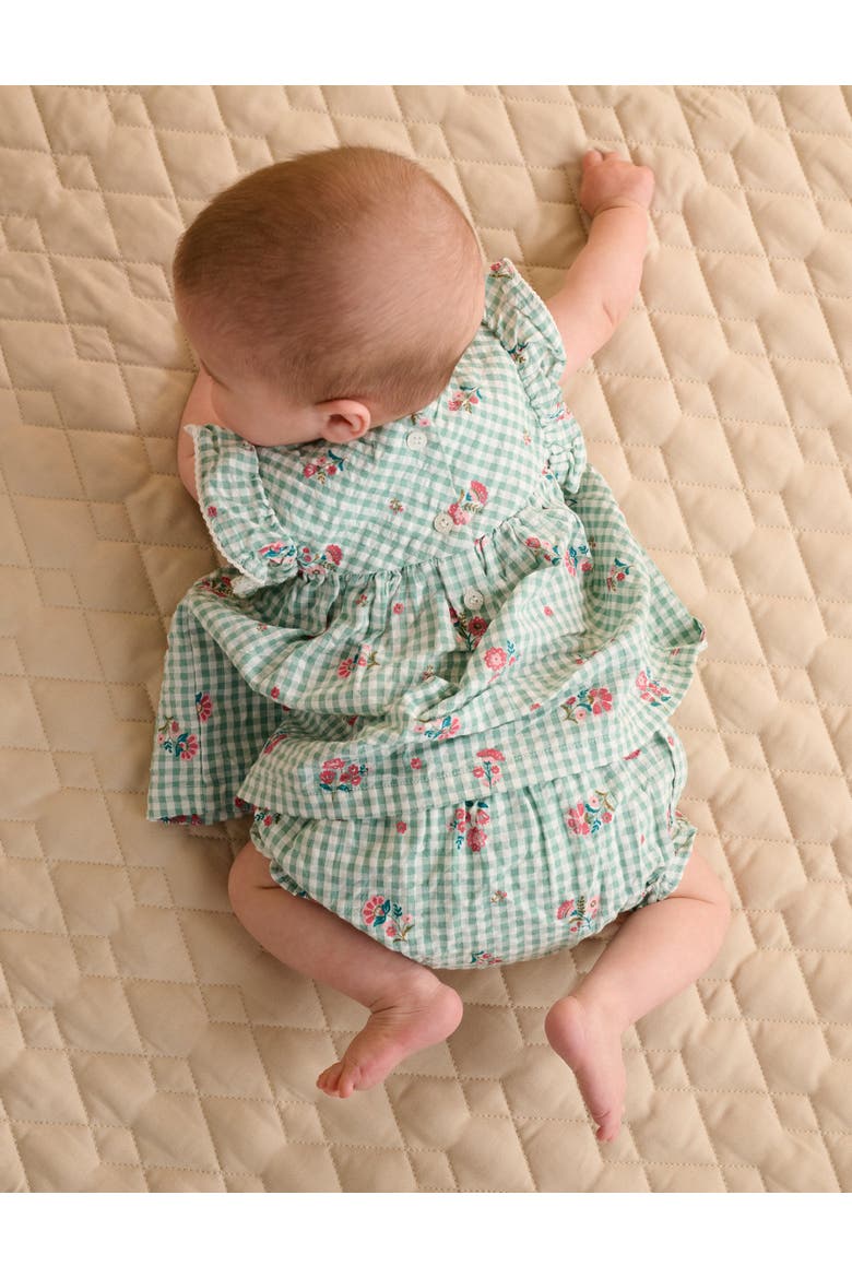 Gingham Frida Ruffle Top & Bloomer Set, Alternate, color, Frida Print