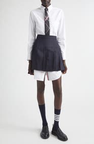 Thom Browne Long Sleeve Oxford Shirtdress