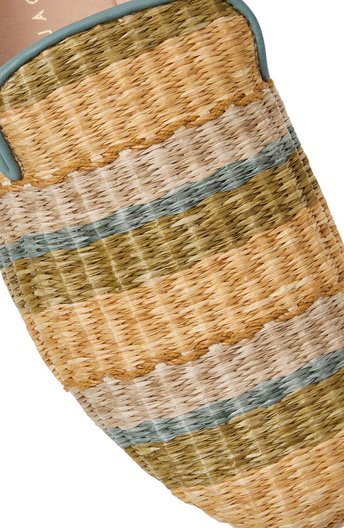 Jack Rogers Bradley Raffia Loafer, Alternate, color, Seafoam Stripe