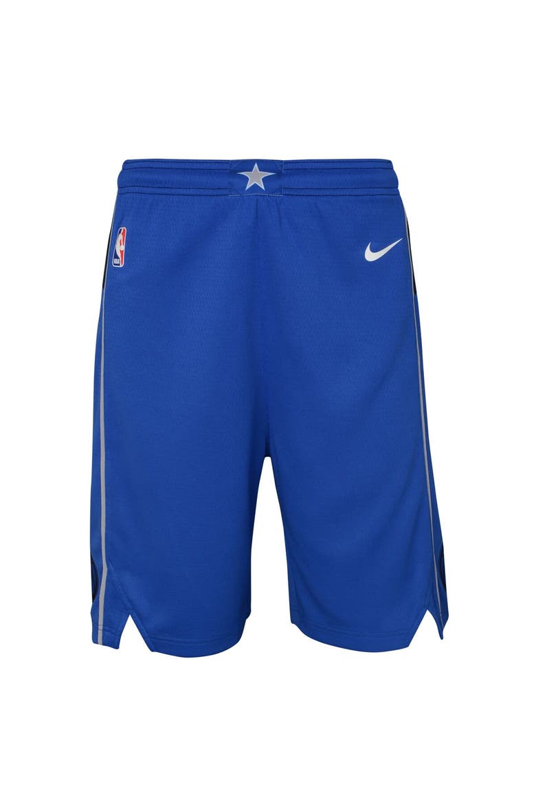 Youth Nike Blue Dallas Mavericks Icon Edition Mesh Performance Swingman Shorts, Main, color, Blue