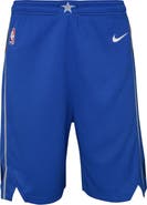 Nike Youth Nike Blue Dallas Mavericks Icon Edition Mesh Performance Swingman Shorts