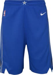 Nike Youth Nike Blue Dallas Mavericks Icon Edition Mesh Performance Swingman Shorts
