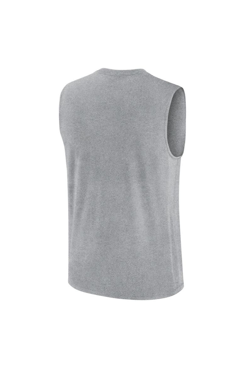 Men's Nike Heather Gray Texas Longhorns Primetime Legend Arch Dri-FIT Muscle Tank Top, Alternate, color, Heather Gray