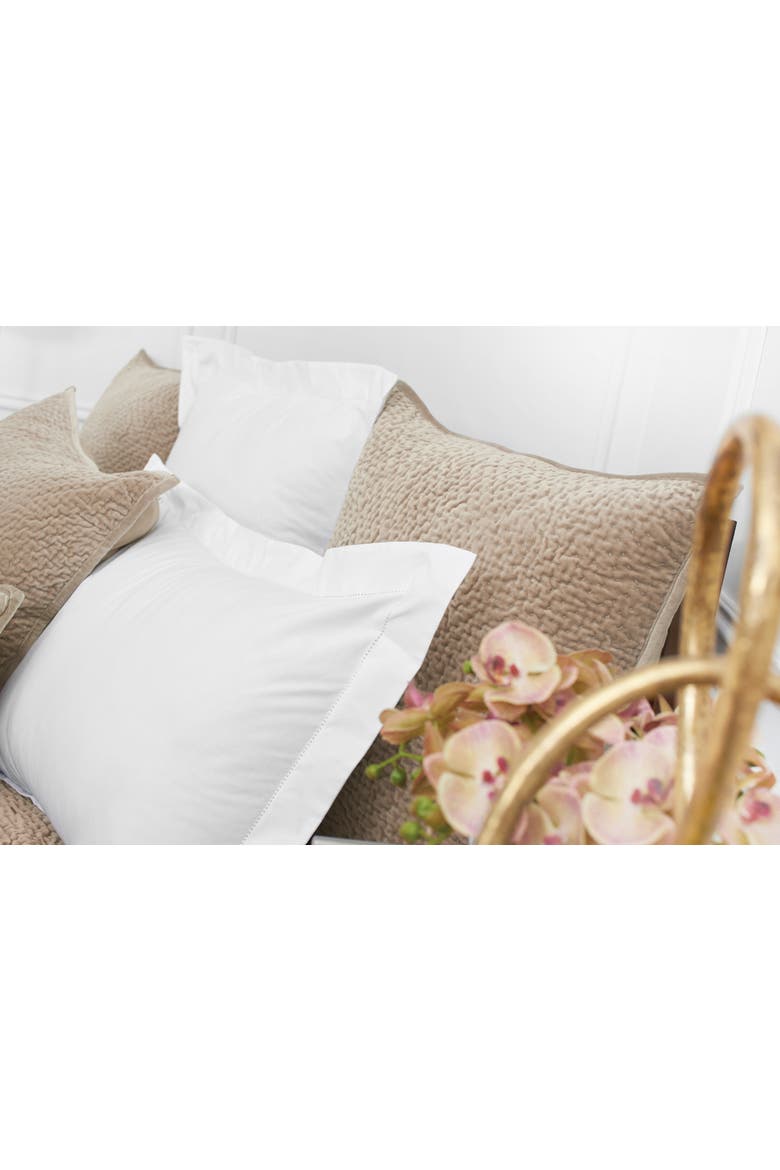 26" x 26" Vela Fawn Cotton Euro Sham, Alternate, color, Brown