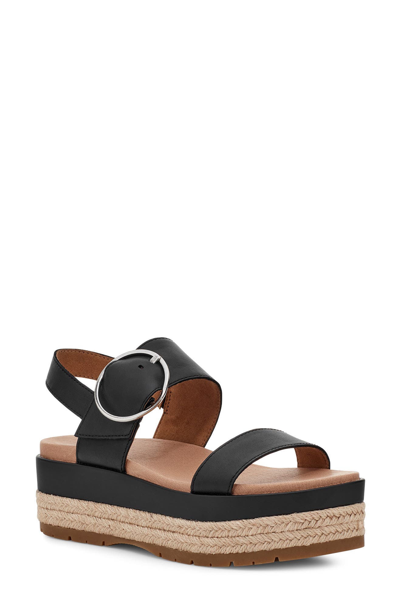 UGG<sup>®</sup> UGG April Espadrille Platform Sandal, Main, color, 