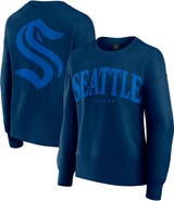 FANATICS Women's Fanatics  Navy Seattle Kraken Elements Flow Pullover Sweatshirt