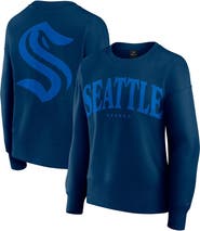 FANATICS Women's Fanatics Navy Seattle Kraken Elements Flow Pullover Sweatshirt