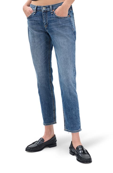 Dre Low Rise Slim Boyfriend Jeans (Julienne)