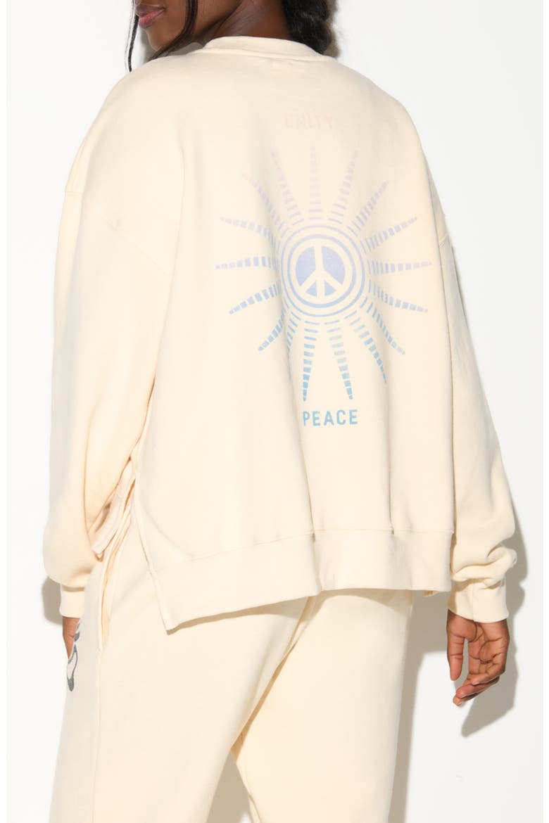 Emit Peace Bex High-Low Sweatshirt, Alternate, color, CANVAS