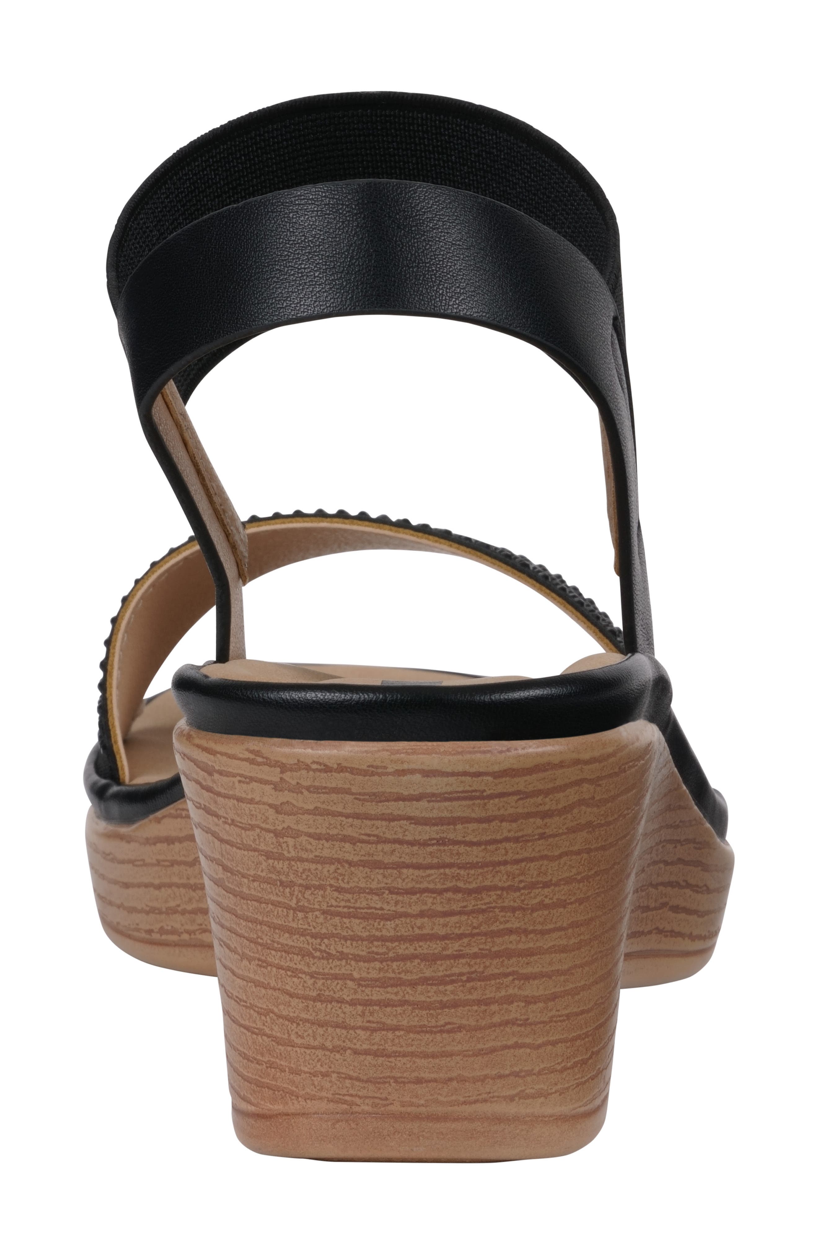 GC SHOES Nia Wedge Sandal, Alternate, color, Black