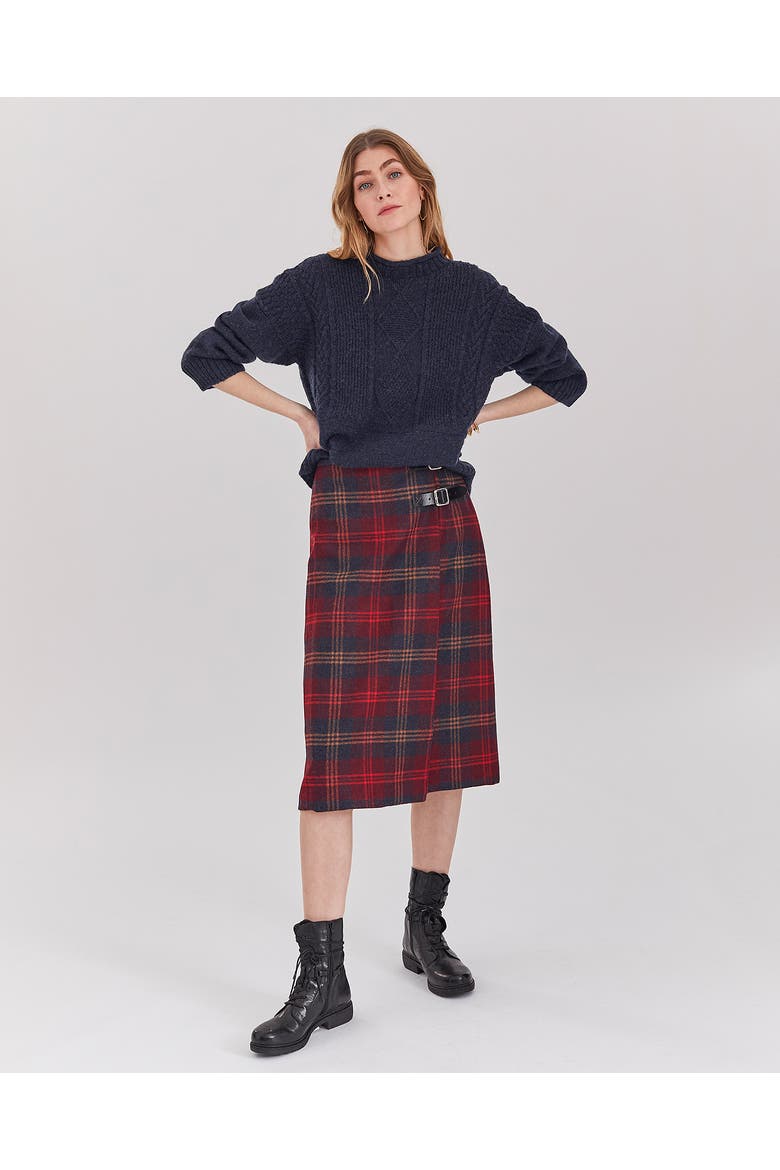 Midi Celt Kilt, Alternate, color, CAIRNGORM CLARET